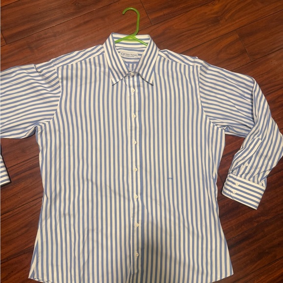 Gary Franzen Other - Gary Frazen Men's Blue & White Vertical Stripe Button-Down Shirt